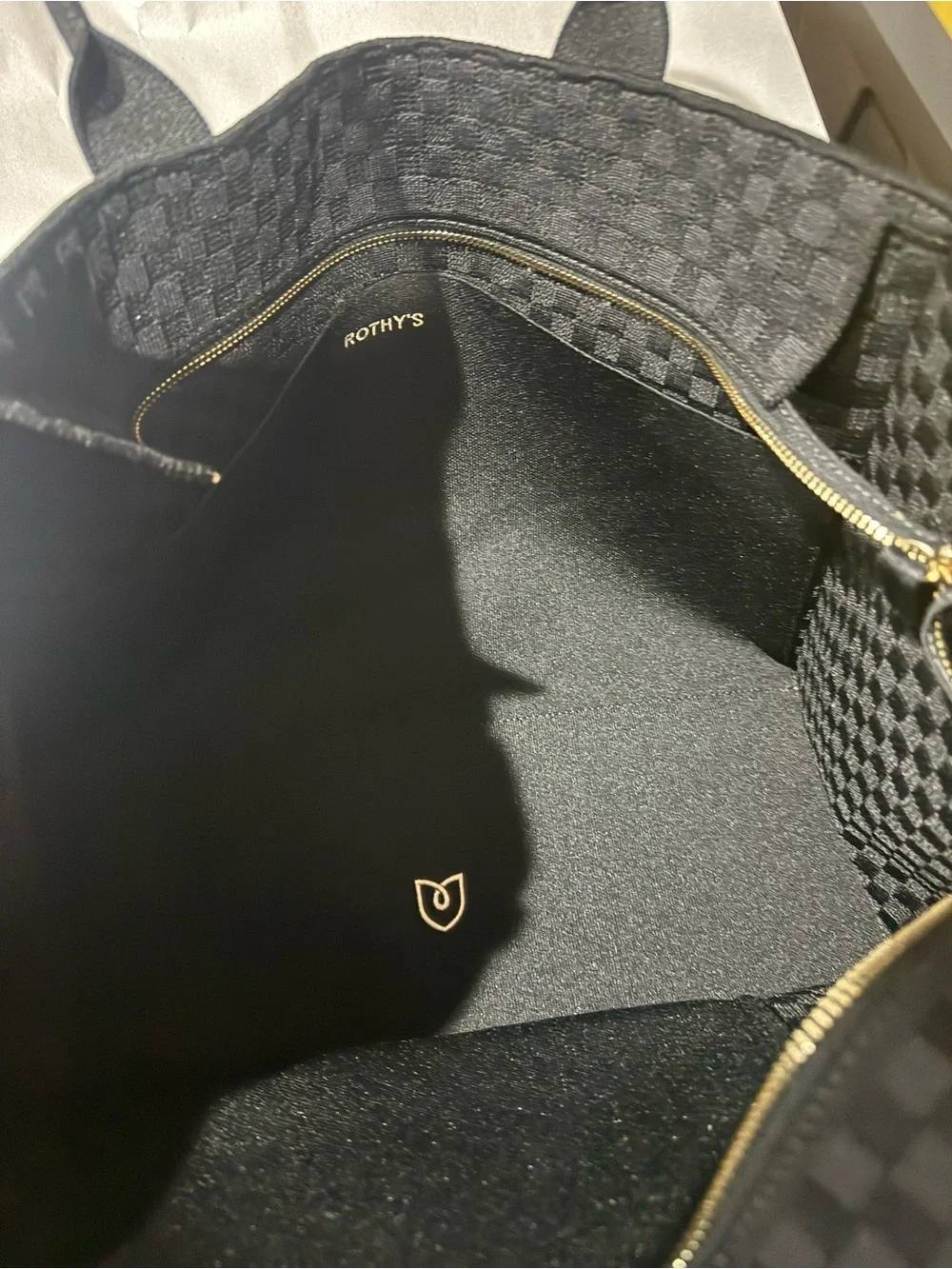Rothy's The Classic Tote in Black Sand NWOT